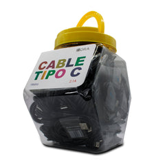 1HORA Cable TIPO C 2.1A Económico CAB244 100piezas