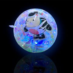 pelota de juguete de cristal con luz led   	uq-j010-07-2